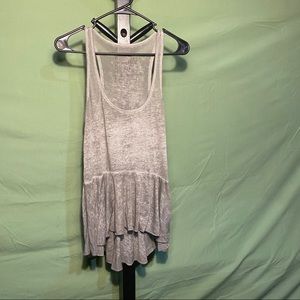 Free People tapered grey top